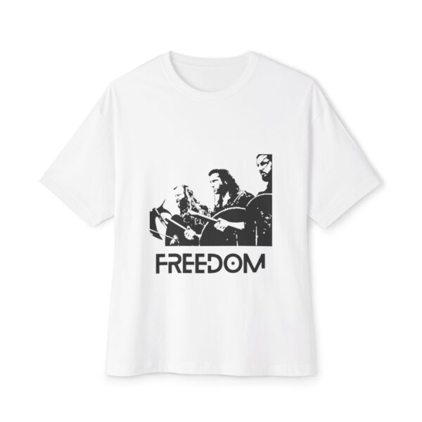 Freedom Graphic Oversized Tee, Unisex Boxy Tee, Casual Wear, Statement Shirt, Gift for Him or Her, Music Festival Attire, Summer Outfit