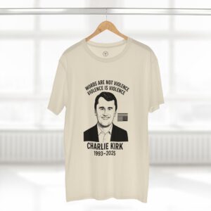 “Wear the Legacy. 10% of every shirt supports Turning Point USA in Charlie Kirk’s honor.”Charlie Kirk Quote Tee, Casual Graphic T-Shirt, Political Statement Shirt, Unique Gift for Activists, Everyday Wear - Image 8