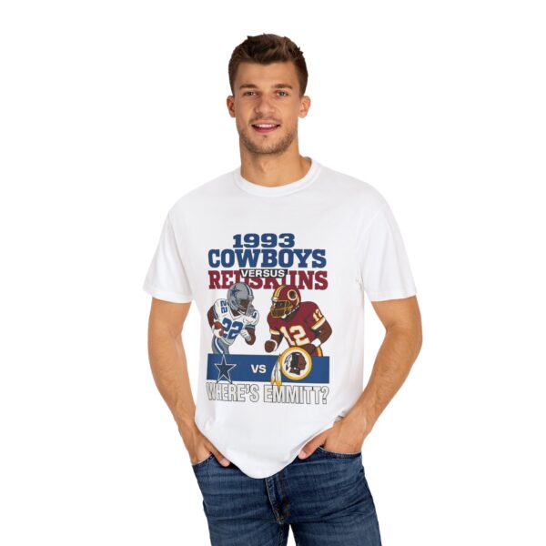 Cowboys vs Redskins Retro T-shirt, Sporty Vintage Tee, Football Fan Shirt, Unisex Graphic Tee, Game Day Apparel - Image 4