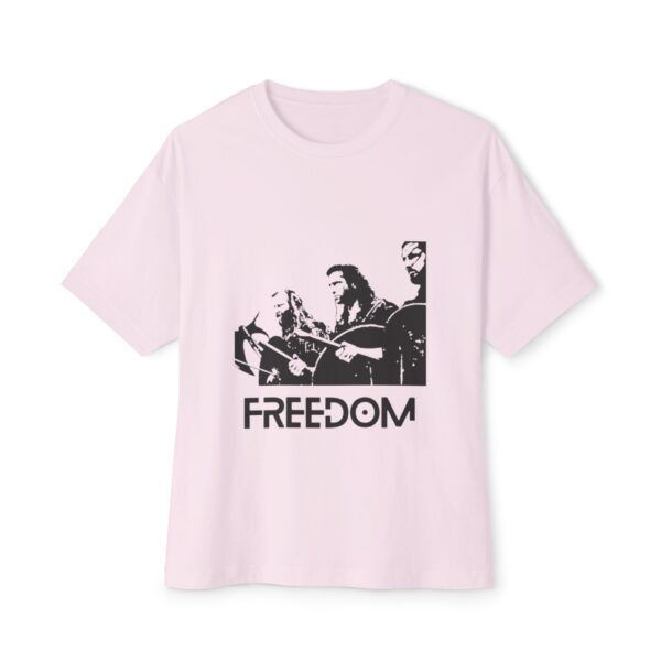 Freedom Graphic Oversized Tee, Unisex Boxy Tee, Casual Wear, Statement Shirt, Gift for Him or Her, Music Festival Attire, Summer Outfit - Image 5