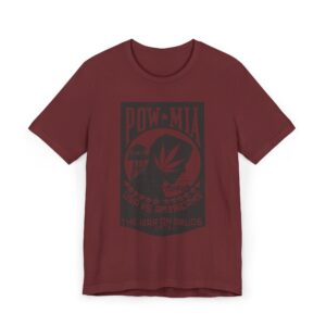 Vintage Inspired Unisex Jersey T-Shirt, Cannabis Graphic Tee, POW-MIA Tribute Shirt, Statement T-Shirt, Gift for Activists - Image 57