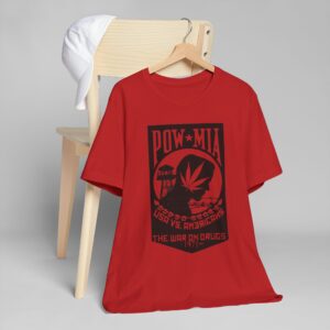 Vintage Inspired Unisex Jersey T-Shirt, Cannabis Graphic Tee, POW-MIA Tribute Shirt, Statement T-Shirt, Gift for Activists - Image 51
