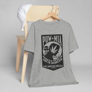 Vintage Inspired Unisex Jersey T-Shirt, Cannabis Graphic Tee, POW-MIA Tribute Shirt, Statement T-Shirt, Gift for Activists - Image 43