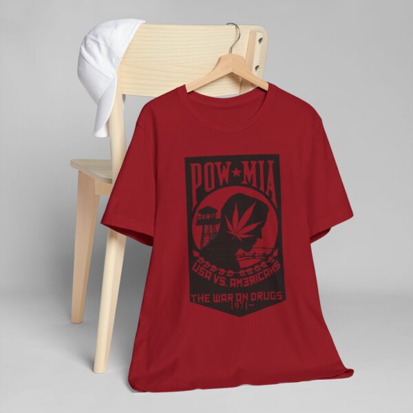 Vintage Inspired Unisex Jersey T-Shirt, Cannabis Graphic Tee, POW-MIA Tribute Shirt, Statement T-Shirt, Gift for Activists - Image 55