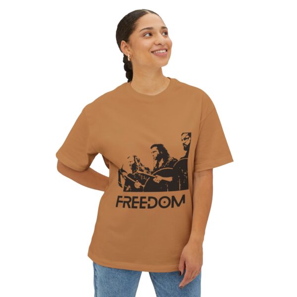 Freedom Graphic Oversized Tee, Unisex Boxy Tee, Casual Wear, Statement Shirt, Gift for Him or Her, Music Festival Attire, Summer Outfit - Image 15