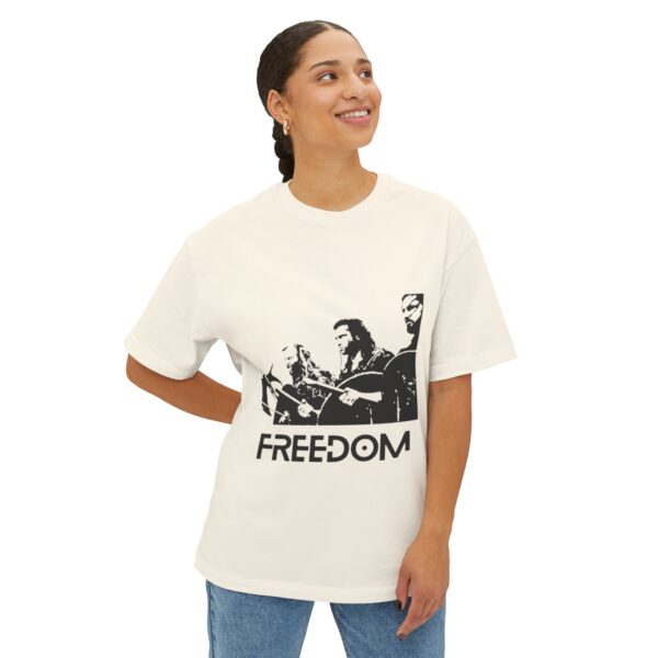 Freedom Graphic Oversized Tee, Unisex Boxy Tee, Casual Wear, Statement Shirt, Gift for Him or Her, Music Festival Attire, Summer Outfit - Image 11
