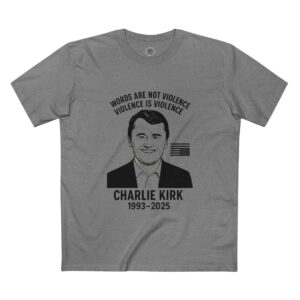 “Wear the Legacy. 10% of every shirt supports Turning Point USA in Charlie Kirk’s honor.”Charlie Kirk Quote Tee, Casual Graphic T-Shirt, Political Statement Shirt, Unique Gift for Activists, Everyday Wear - Image 9