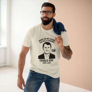 “Wear the Legacy. 10% of every shirt supports Turning Point USA in Charlie Kirk’s honor.”Charlie Kirk Quote Tee, Casual Graphic T-Shirt, Political Statement Shirt, Unique Gift for Activists, Everyday Wear - Image 7