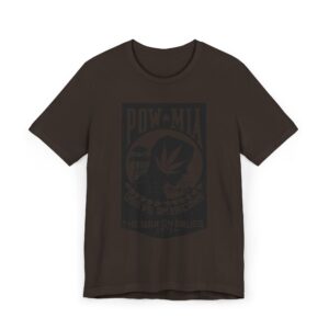 Vintage Inspired Unisex Jersey T-Shirt, Cannabis Graphic Tee, POW-MIA Tribute Shirt, Statement T-Shirt, Gift for Activists - Image 13