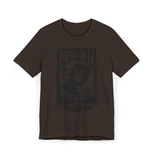 Vintage Inspired Unisex Jersey T-Shirt, Cannabis Graphic Tee, POW-MIA Tribute Shirt, Statement T-Shirt, Gift for Activists - Image 13