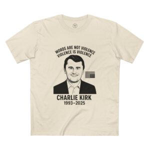 “Wear the Legacy. 10% of every shirt supports Turning Point USA in Charlie Kirk’s honor.”Charlie Kirk Quote Tee, Casual Graphic T-Shirt, Political Statement Shirt, Unique Gift for Activists, Everyday Wear - Image 5