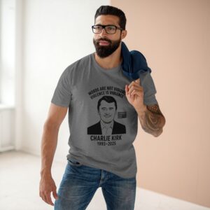 “Wear the Legacy. 10% of every shirt supports Turning Point USA in Charlie Kirk’s honor.”Charlie Kirk Quote Tee, Casual Graphic T-Shirt, Political Statement Shirt, Unique Gift for Activists, Everyday Wear - Image 11