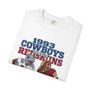 Cowboys vs Redskins Retro T-shirt, Sporty Vintage Tee, Football Fan Shirt, Unisex Graphic Tee, Game Day Apparel - Image 3