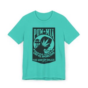 Vintage Inspired Unisex Jersey T-Shirt, Cannabis Graphic Tee, POW-MIA Tribute Shirt, Statement T-Shirt, Gift for Activists - Image 29