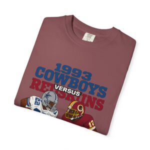 Cowboys vs Redskins Retro T-shirt, Sporty Vintage Tee, Football Fan Shirt, Unisex Graphic Tee, Game Day Apparel - Image 15