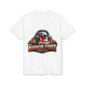 Boogie Foot DJ Logo T-Shirt — Headphone Sneaker Music Tee